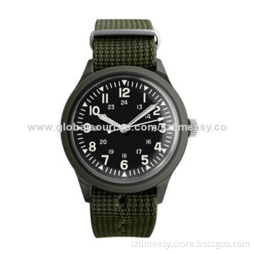 Newly designed plastic watch with nylon band